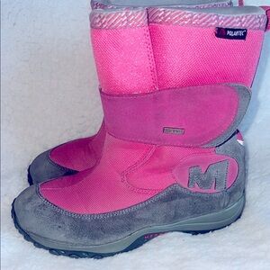 Merrell Kids' Gray Rain & Snow Boots Size 4